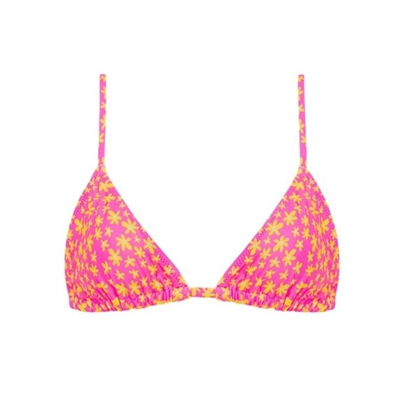 Kulani Kinis Bikini Set in Berry Blush- Pink and Yellow Floral NWT - Picture 6 of 7
